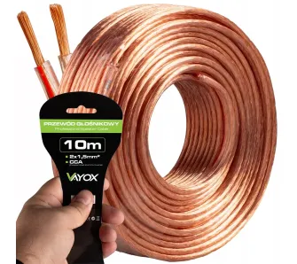 Kabel głośnikowy Vayox VA0222-10 2x1,50mm 10m