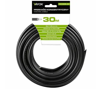 Kabel koncentryczny Vayox PCC102GEL-30 30m Czarny