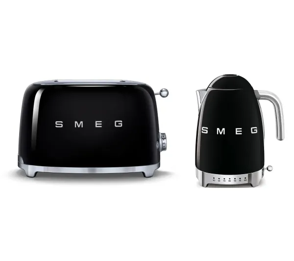 Czajniki elektryczne - Smeg KLF04BLEU 1,7l 2400W Regulacja temperatury + TSF01BLEU