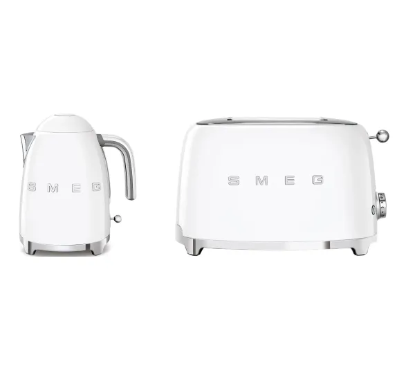 Czajniki elektryczne - Smeg KLF03WHEU 1,7l 2400W + TSF01WHEU