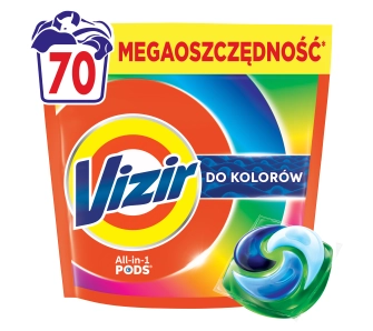 Kapsułki do prania Vizir All-in-1 PODS Do kolorów 70szt