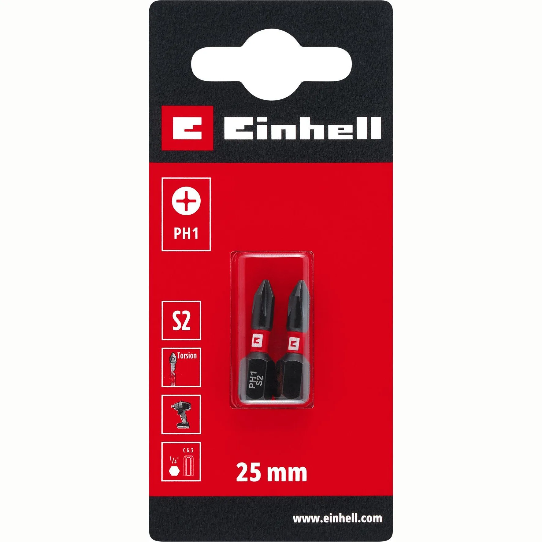 Zestaw bitów Einhell 49131010 PH1 S2 25mm (2 szt.)