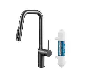 Bateria KFA Armatura Duero Pure Style Pull-Out 6623-312-61 Grafitowy Stal szlachetna