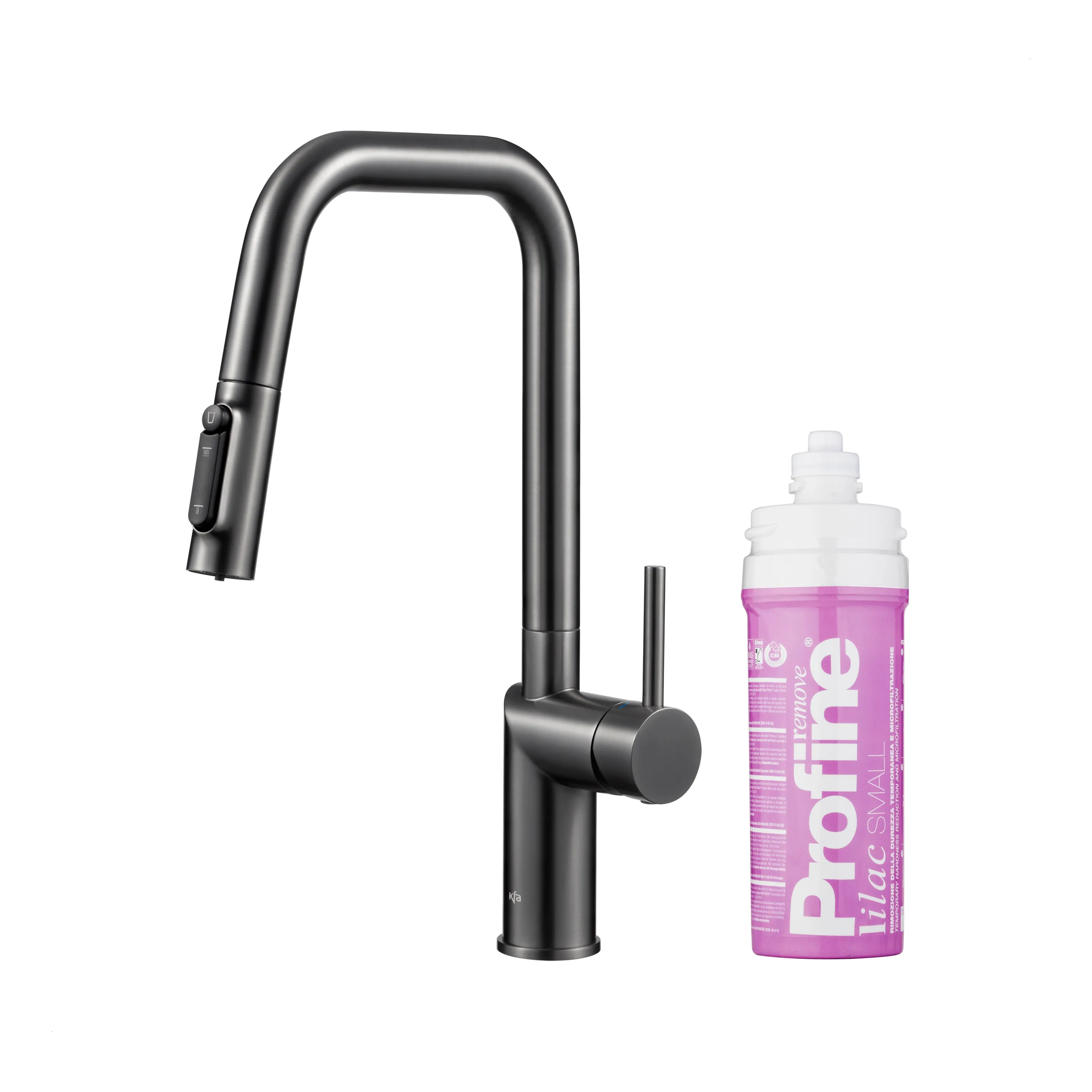 Bateria KFA Armatura Duero Pure Style Pull-Out 6623-315-61 Grafitowy Stal szlachetna