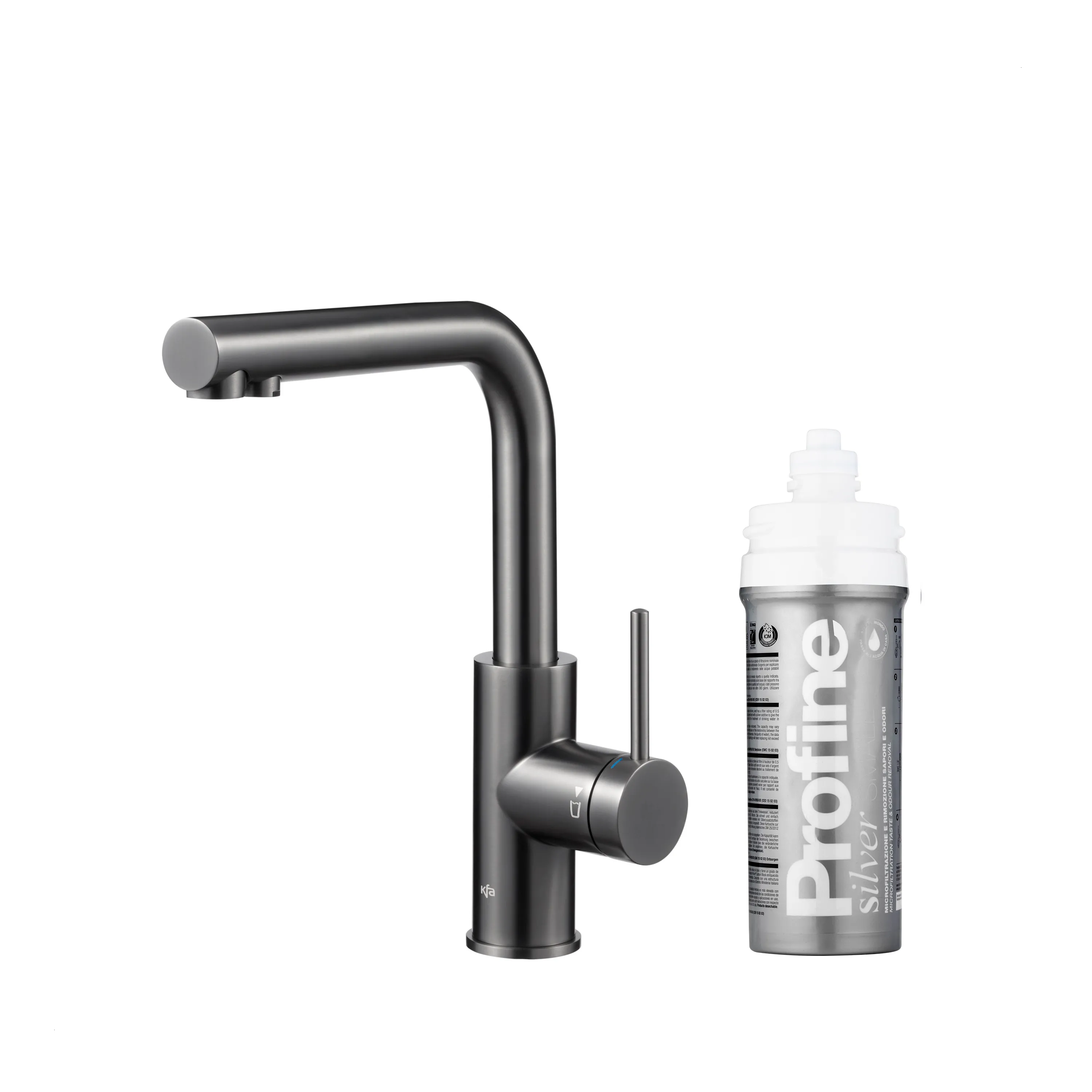 Bateria KFA Armatura Duero Pure Basic 6623-914-61 Grafitowy Stal szlachetna