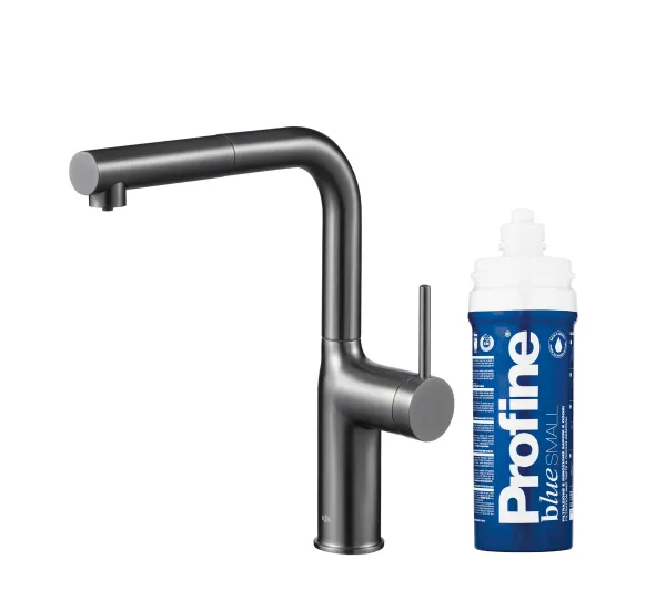 Baterie kuchenne - KFA Armatura Duero Pure Move Pull-Out 6623-423-61 Grafitowy Stal szlachetna