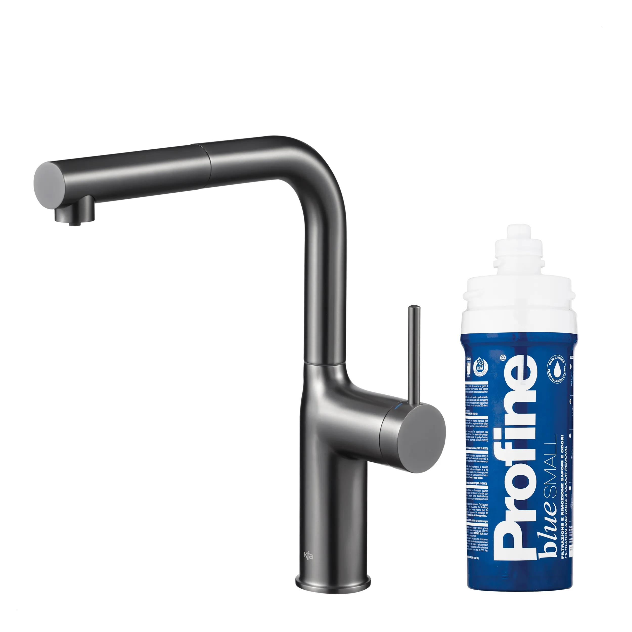 Bateria KFA Armatura Duero Pure Move Pull-Out 6623-423-61 Grafitowy Stal szlachetna