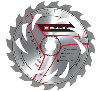 Tarcza do cięcia Einhell TE-CS 18/165 TE-PS 165 20Z 49584759