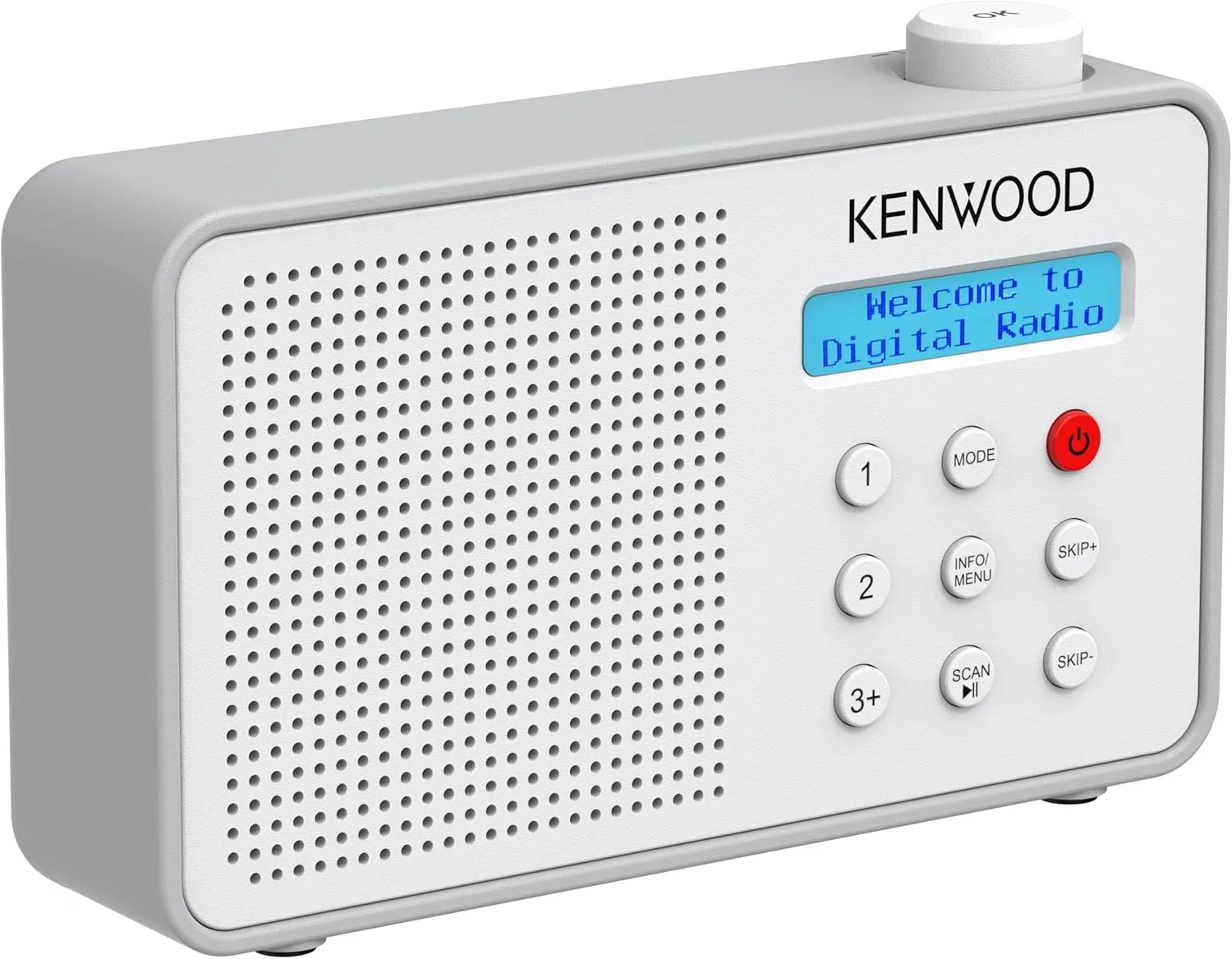Radioodbiornik Kenwood CR-M25DAB-W Radio FM, DAB+ Biały