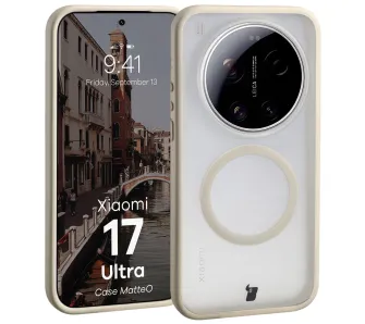Etui Bizon Case MatteO do Xiaomi 17 Ultra Beżowy
