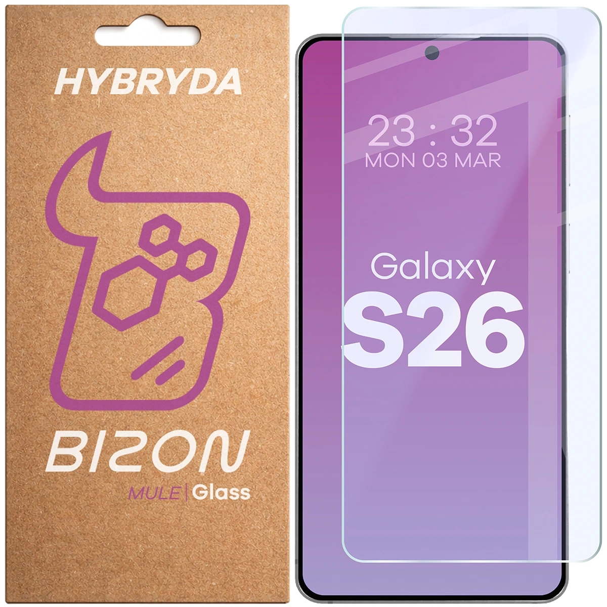 Szkło hybrydowe Bizon elastyczne Glass Mule do Galaxy S26