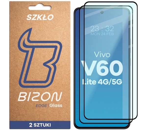 Bizon z ramką Glass Edge Duo do Vivo V60 Lite 5G 2 sztuki