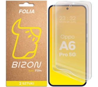 Folia ochronna Bizon matowa Film Sun Duo do Oppo A6 Pro 5G 2 sztuki
