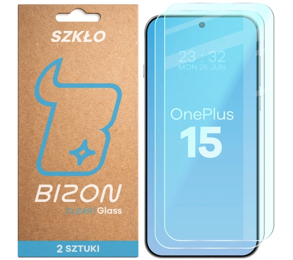Bizon na ekran Glass Clear Duo do OnePlus 15 2 sztuki