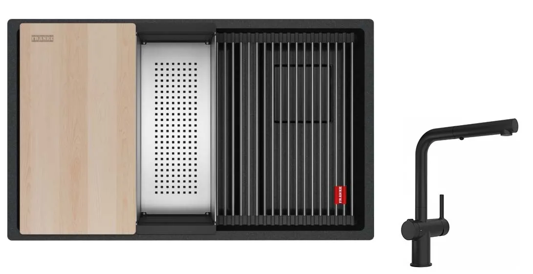 Zlewozmywak Franke Kanon KNG PRO 160-46-21 + bateria Active L Twist