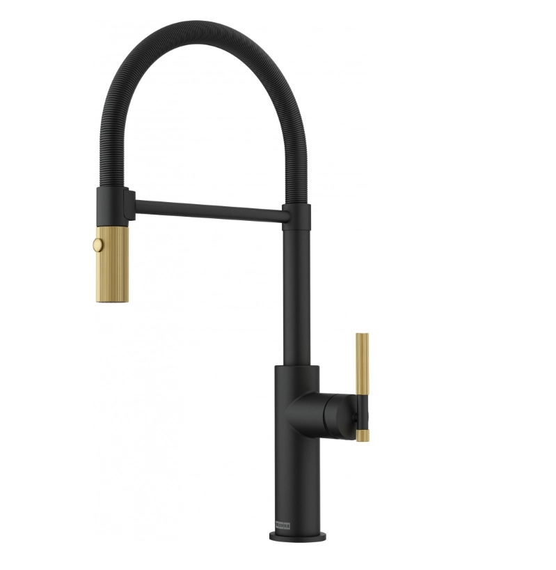 Bateria Franke Maris Stripes semi-pro Czarny mat/złoty Mosiądz