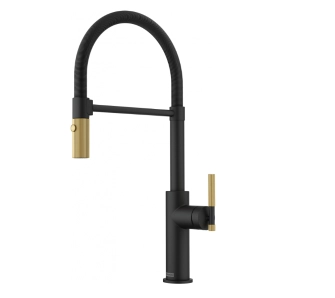 Bateria Franke Maris Stripes semi-pro Czarny mat/złoty Mosiądz