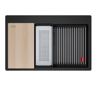 Zlewozmywak Franke Kanon KNG PRO 610-73 FTL Granitowy Czarny mat