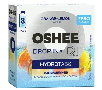 Tabletki OSHEE Drop in Magnez + B6 Cytryna Pomarańcza 8szt.