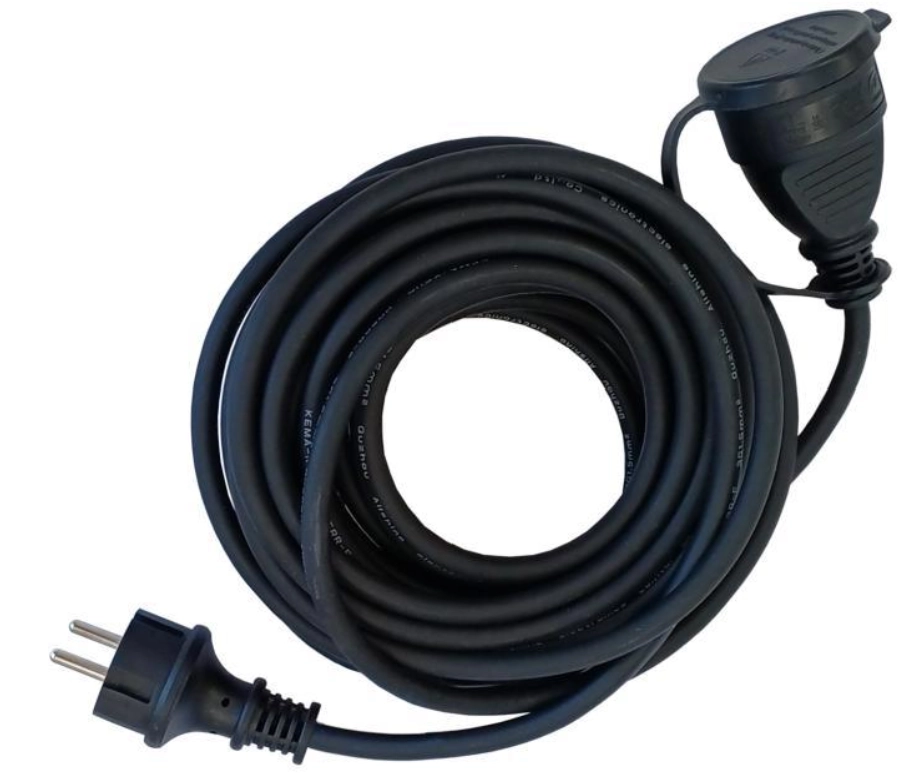 Przedłużacz gumowy Duwi 3G1,5 20m