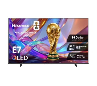 Telewizor Hisense 65E7S 65" QLED 4K Smart TV Funkcje AI Dolby Vision Doby Atmos DTS X HDMI 2.1 DVB-T2