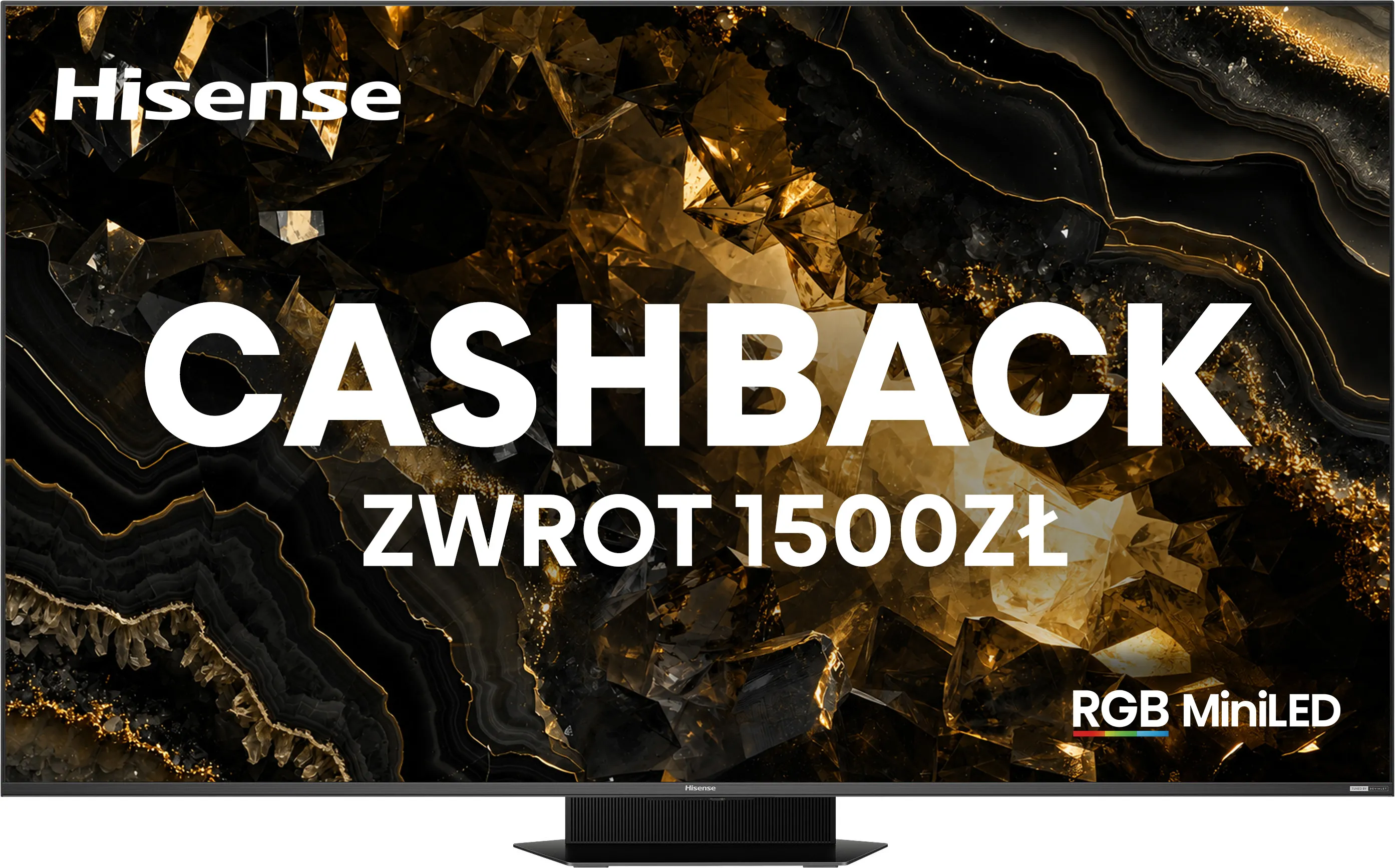 Telewizor Hisense 65UR9S 65" MiniLED RGB 4K 170Hz Smart TV Funkcje AI Dolby Vision Dolby Atmos DTS X HDMI 2.1 DVB-T2