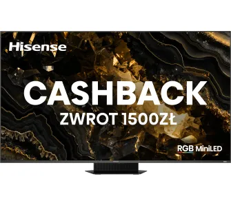 Telewizor Hisense 65UR9S 65" MiniLED RGB 4K 170Hz Smart TV Funkcje AI Dolby Vision Dolby Atmos DTS X HDMI 2.1 DVB-T2