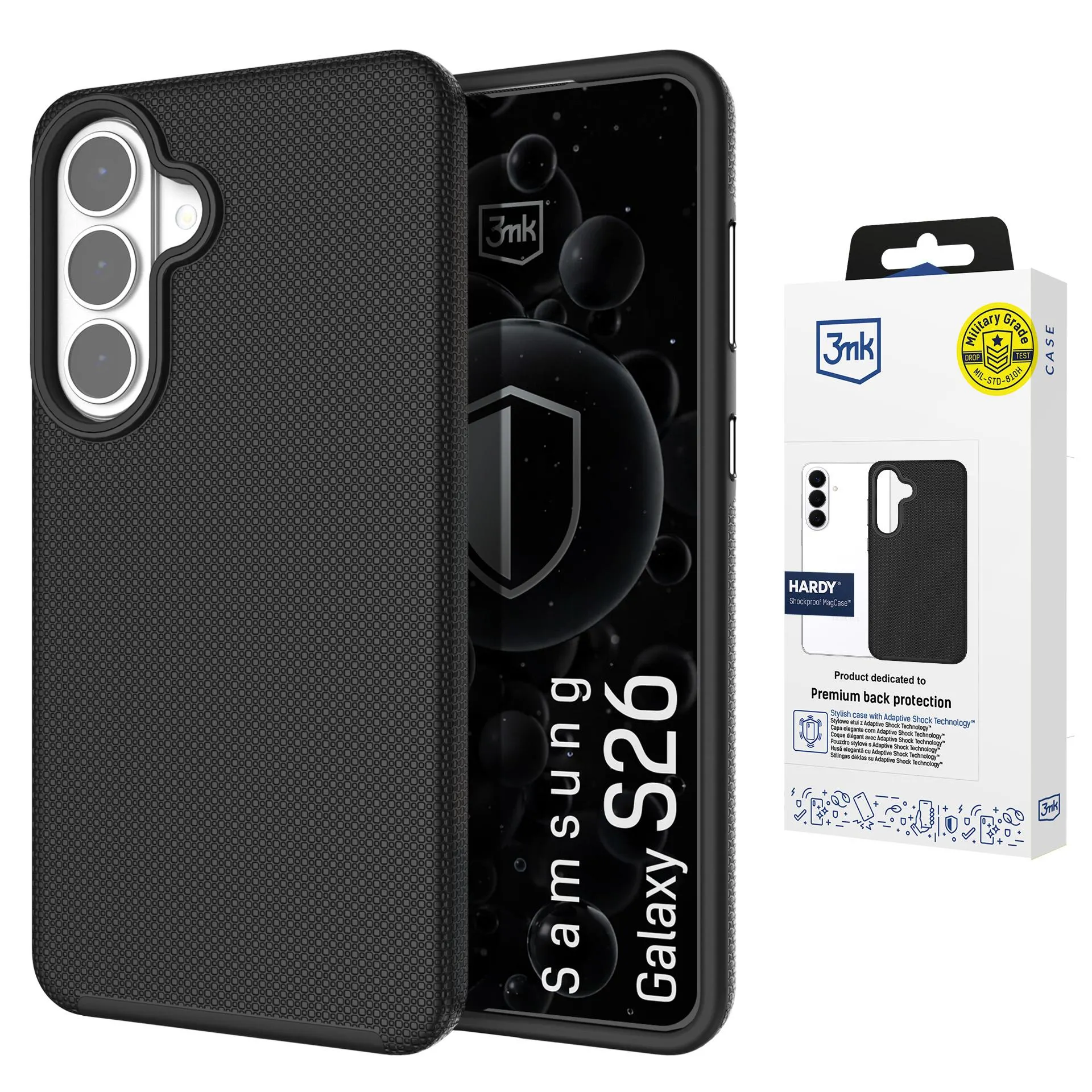 Etui 3mk Hardy Shockproof MagCase do Galaxy S26 Czarny