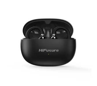 Słuchawki bezprzewodowe HiFuture FlexClip Open Ear AI ENC Konstrukcja Klipsa Przewodnictwo Powietrzne Bluetooth 5.4 Czarny