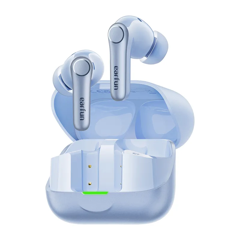 Słuchawki bezprzewodowe Earfun Air Pro 4+ ANC Dokanałowe Bluetooth 6.0 Funkcje AI Niebieski