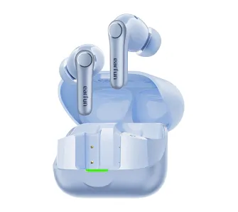 Słuchawki bezprzewodowe Earfun Air Pro 4+ ANC Dokanałowe Bluetooth 6.0 Funkcje AI Niebieski