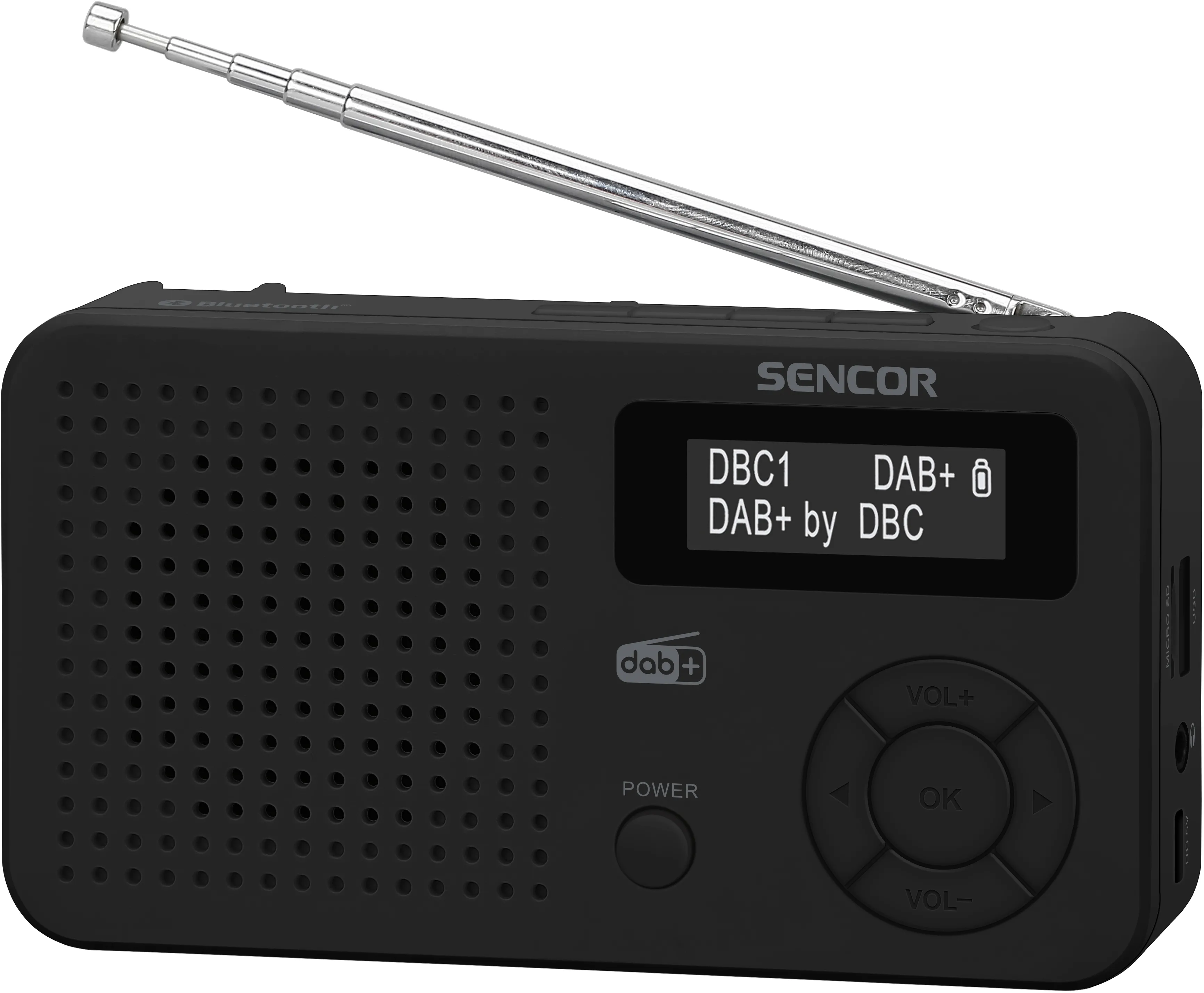 Radioodbiornik Sencor SRD 7210B Radio FM DAB+ Bluetooth Czarny