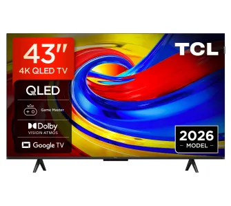 Telewizor TCL 43P7L 43" QLED 4K Google TV Funkcje AI Dolby Vision Dolby Atmos HDMI 2.1 DVB-T2