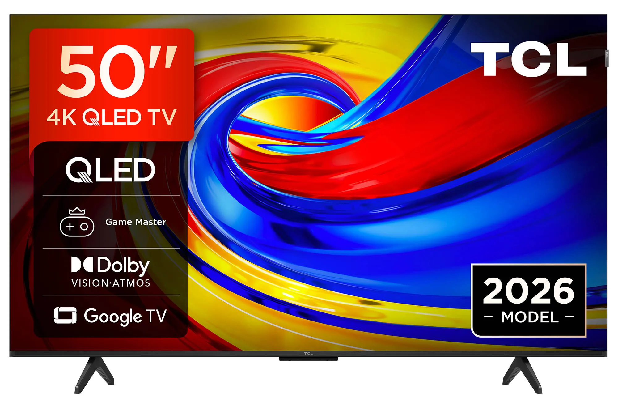 Telewizor TCL 50P7L 50" QLED 4K Google TV Funkcje AI Dolby Vision Dolby Atmos HDMI 2.1 DVB-T2