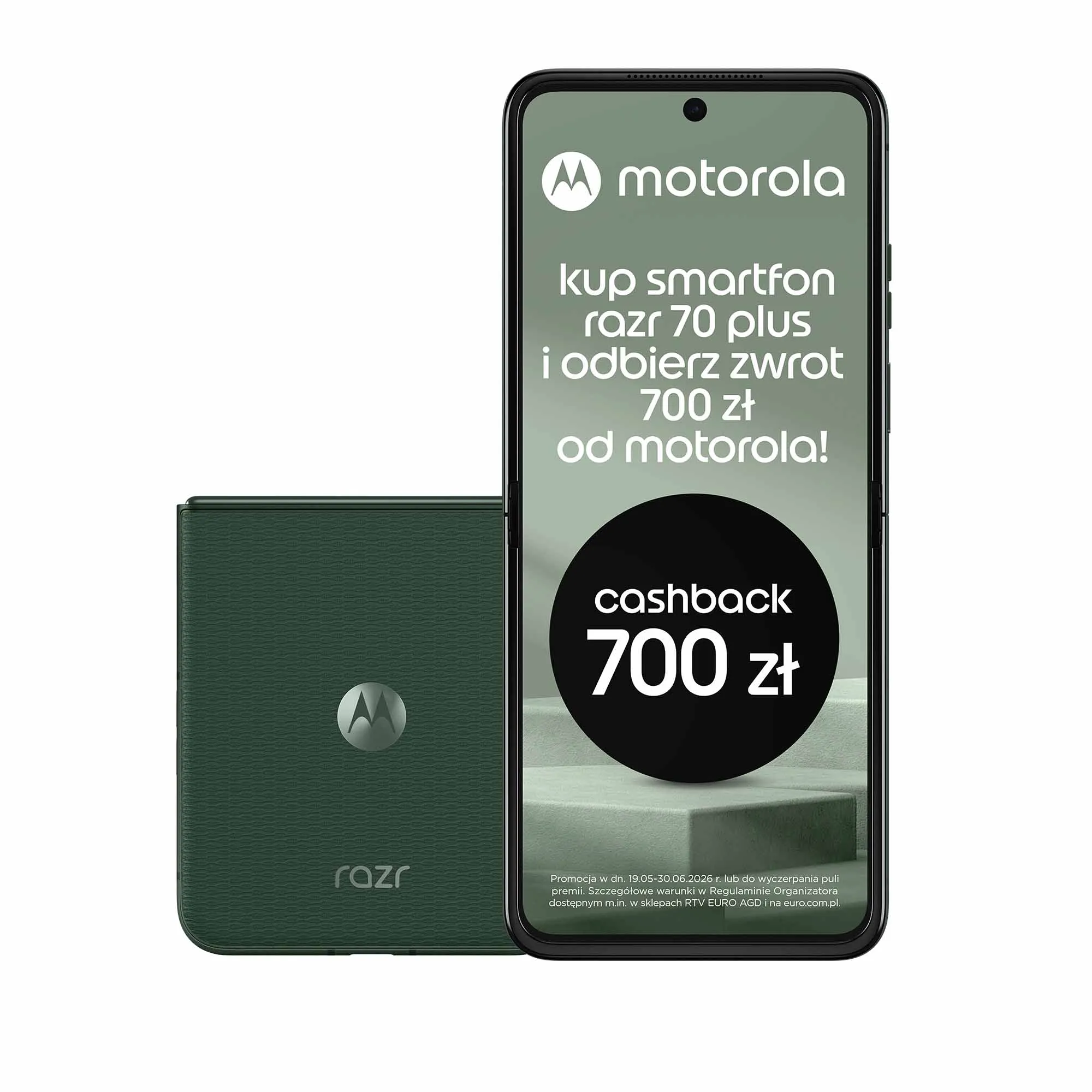 Smartfon Motorola razr 70 Plus 12/512GB 6,9" 165Hz 50Mpix Zielony