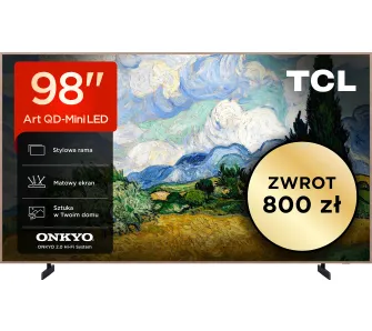 Telewizor TCL NXTVision 98A400 Pro 98" QD-Mini LED 4K 144Hz Google TV Funkcje AI Dolby Vision Dolby Atmos DTS-X HDMI 2.1 DVB-T2