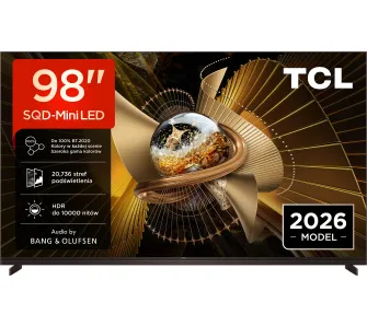 Telewizor TCL 98X11L 98" SQD-Mini LED 4K 144Hz Google TV Dolby Vision Dolby Atmos DTS-X Bang & Olufsen HDMI 2.1 DVB-T2