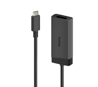 Adapter Hama USB-C - DisplayPort/HDMI Ultra-HD 4K 60Hz Czarny