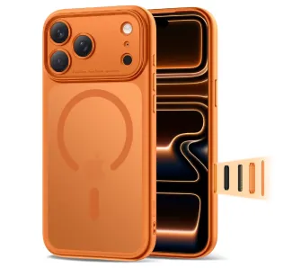 Etui Tech-Protect Magpeak MagSafe CC do iPhone 17 Pro Max Pomarańczowy