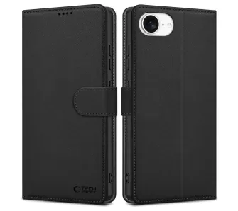 Etui Tech-Protect Wallet do iPhone 16e/17e Czarny