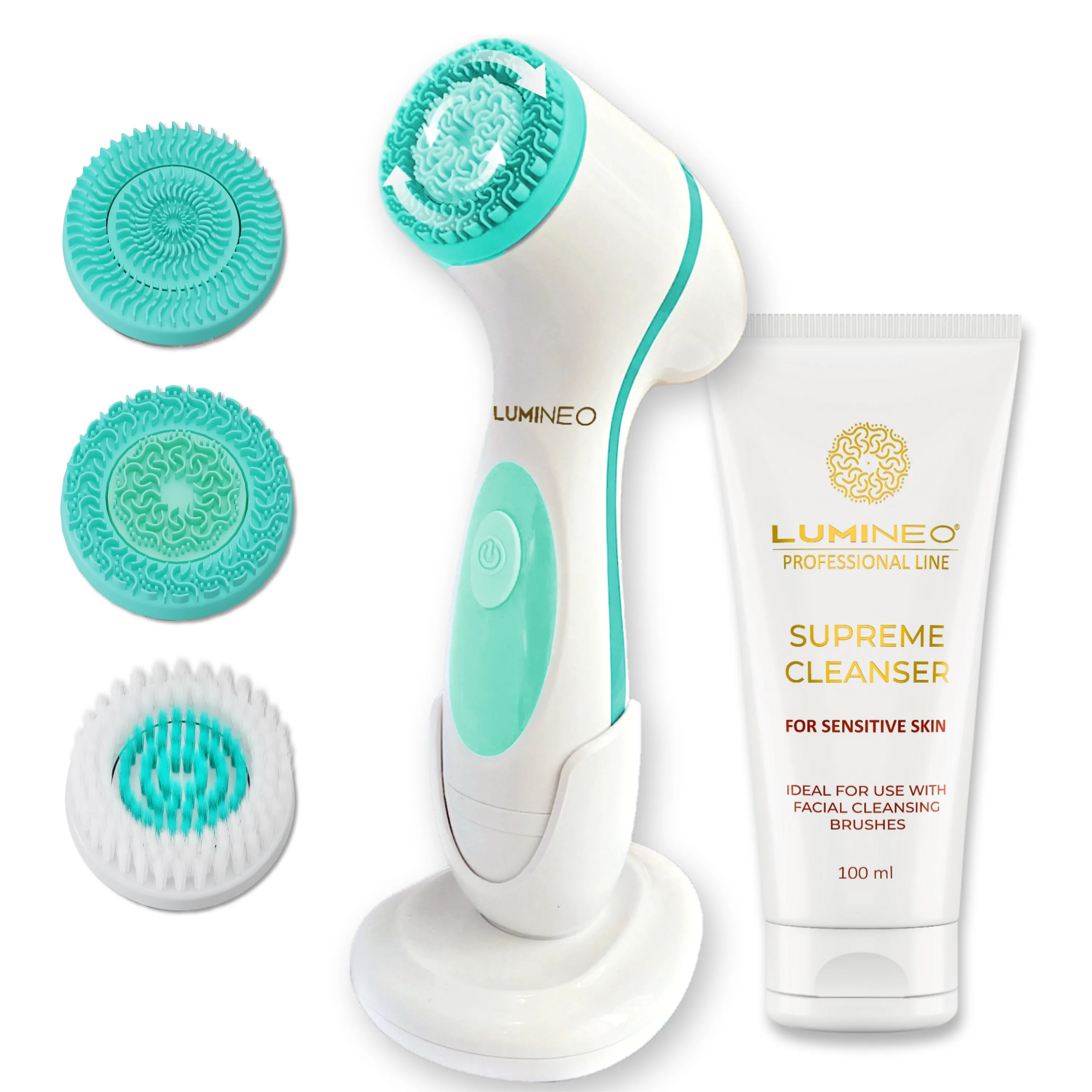 Szczoteczka do twarzy Lumineo Classic + Żel do skóry wrażliwej 100ml