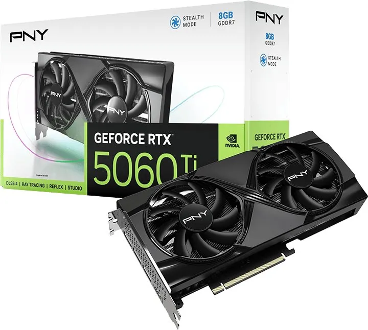 Karta graficzna PNY GeForce RTX 5060 Ti Dual Fan 8GB GDDR7 128bit DLSS 4