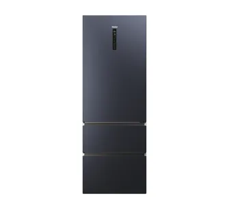 Lodówka Haier HTR7720DNMB No Frost 200,6cm Szuflada z kontrolą wilgotności Zdalne sterowanie Czarny