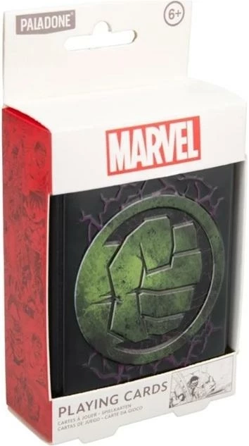 Karty do gry Paladone Marvel Hulk Playing Cards w Metalowej Puszce