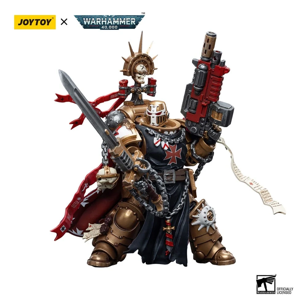 Figurka Joy Toy Warhammer 40K Black Templars High Marshal Helbrecht 1/18