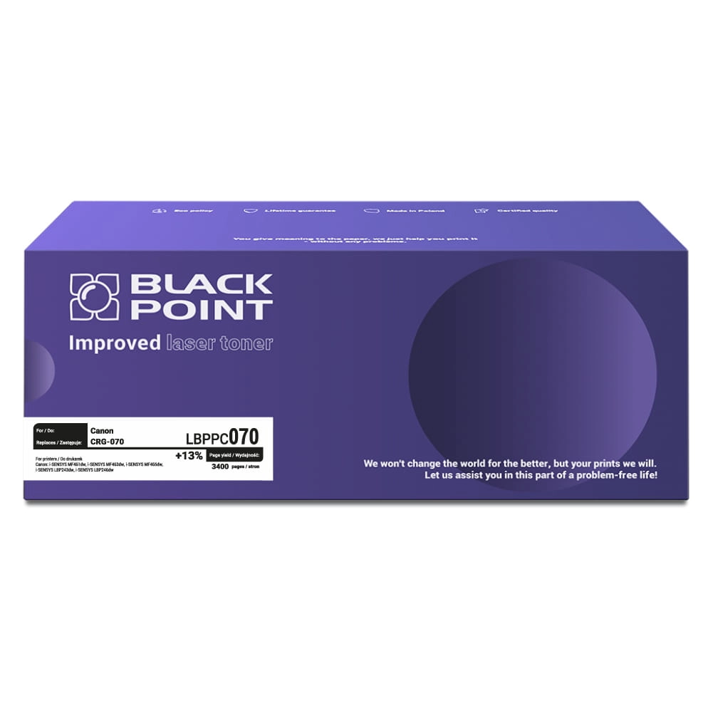 Toner Black Point LBPPC070 (zamiennik CRG-070) Czarny