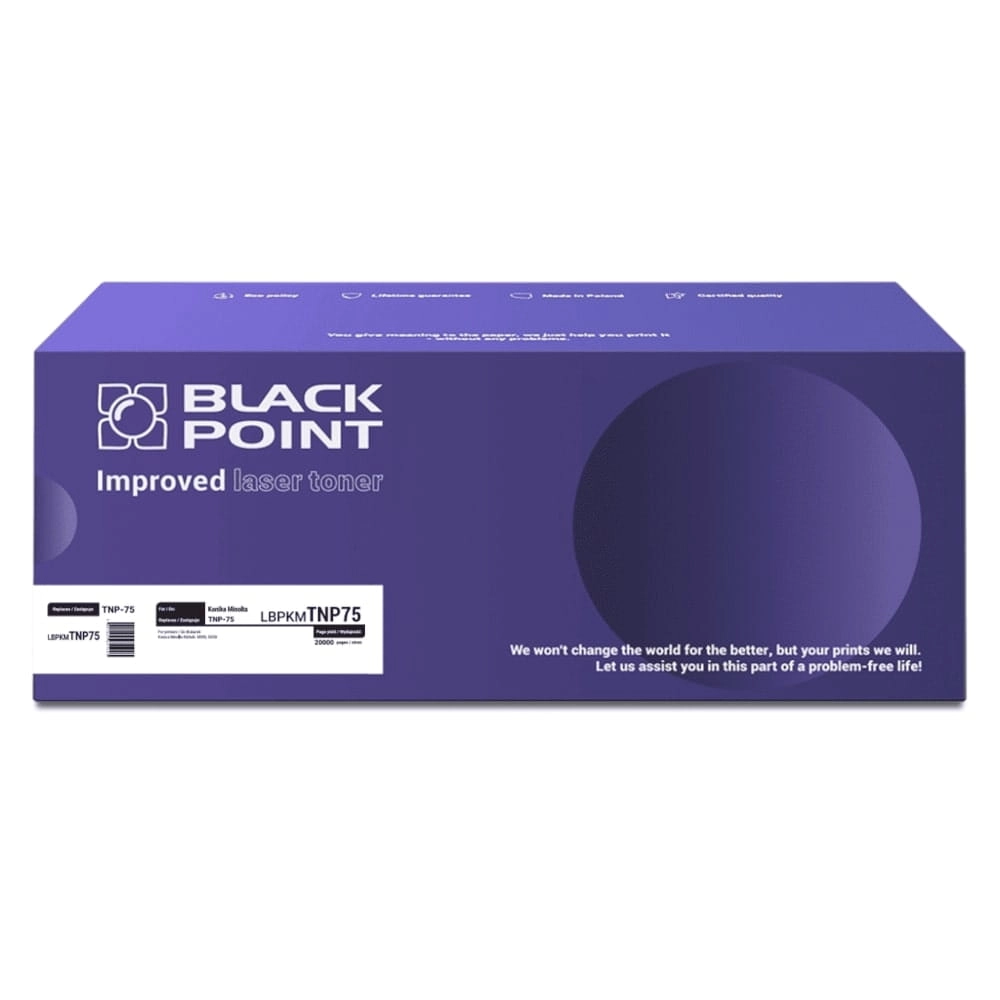 Toner Black Point LBPKMTNP75 (zamiennik TNP-75) Czarny
