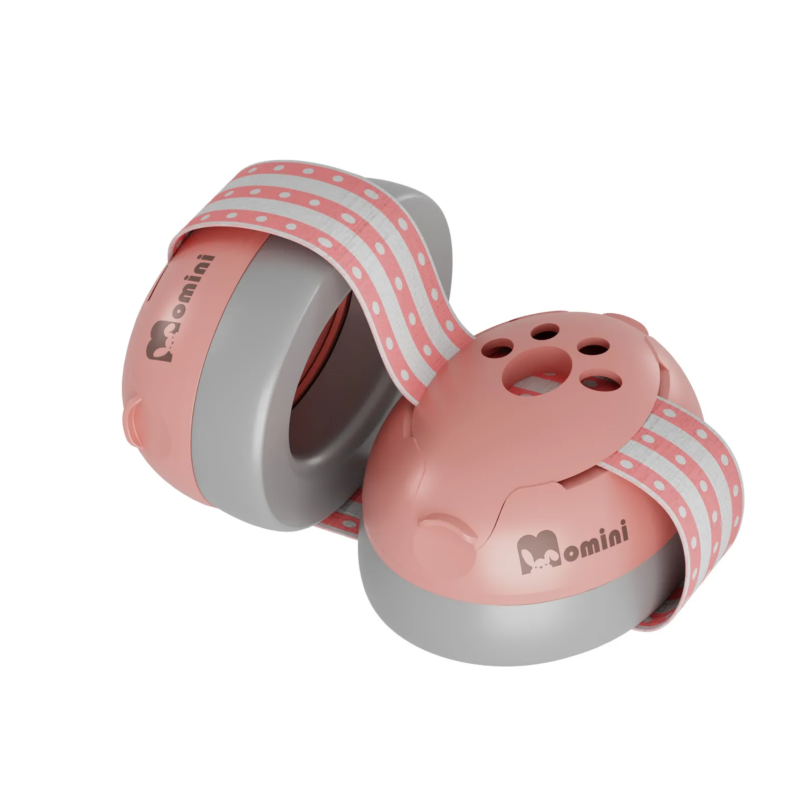 Słuchawki wygłuszające Momini Mimi Pink Regulowane Składane