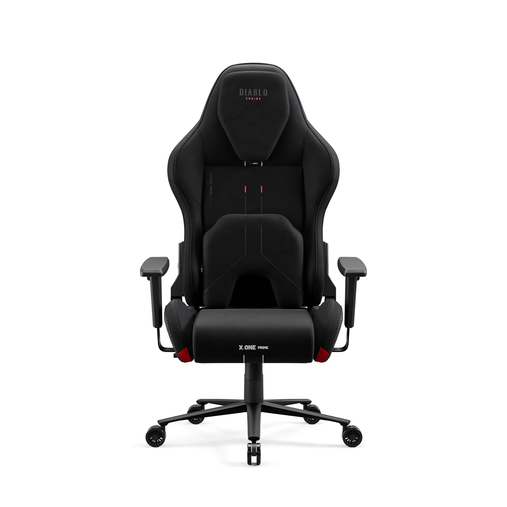 Fotel Diablo Chairs X.One Prime, Normal Size, Burned Black Gamingowy Do 140kg Tkanina Czarny