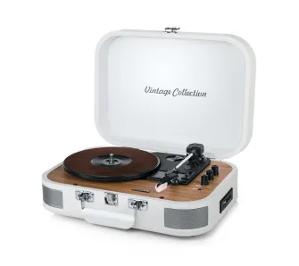 Gramofon Muse MT-201 WW Półautomatyczny Napęd paskowy Bluetooth Biały